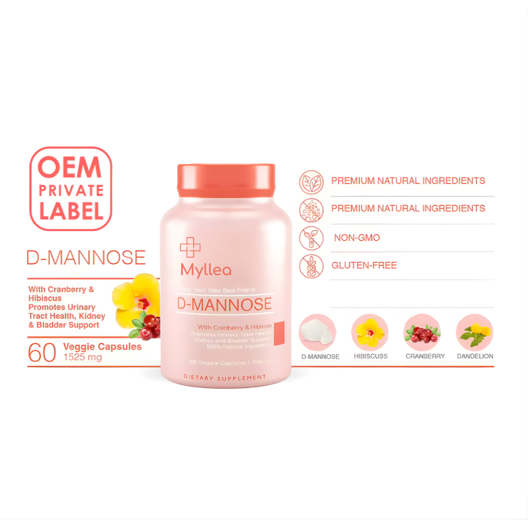 Myllea™ D-Mannose Urinary Tract Health Capsules
